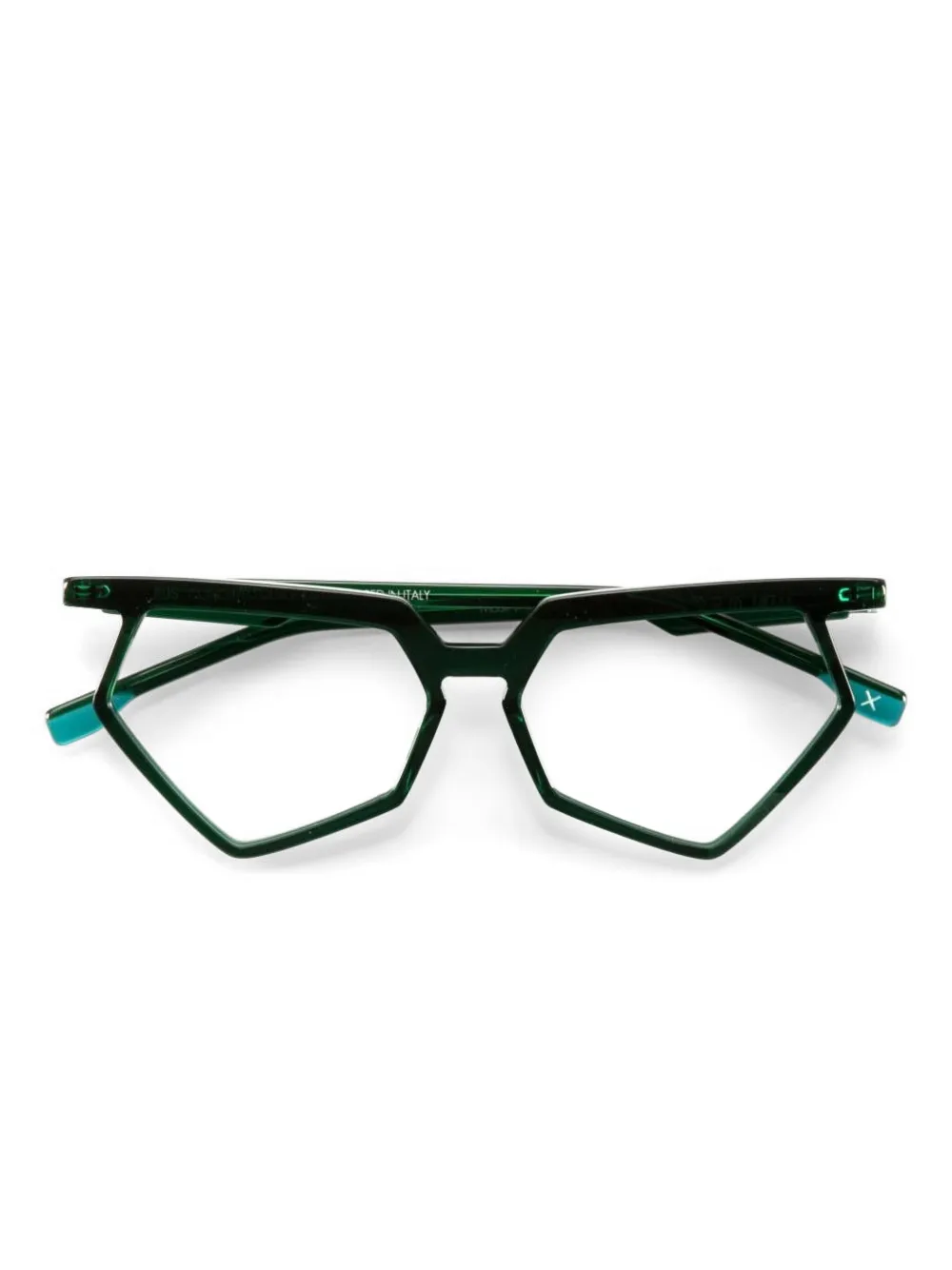 J Plus Rolya 15 ジオメトリックメガネフレーム - グリーン
