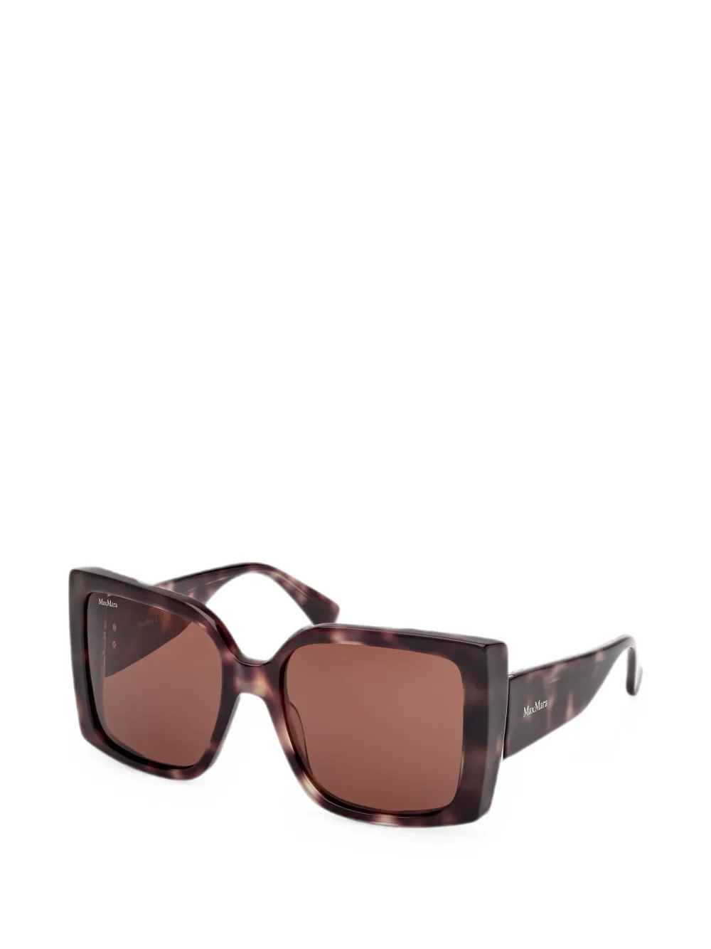 Max Mara Eyewear Zonnebril met vierkant montuur Bruin