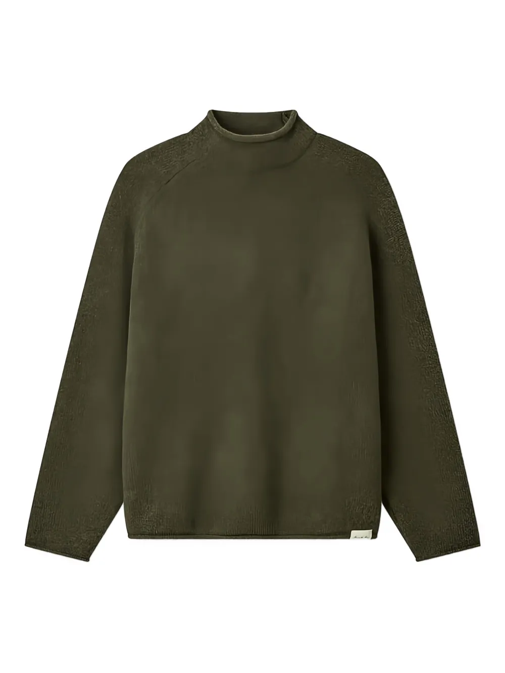 Man On The Boon. Turtleneck Jumper In Green