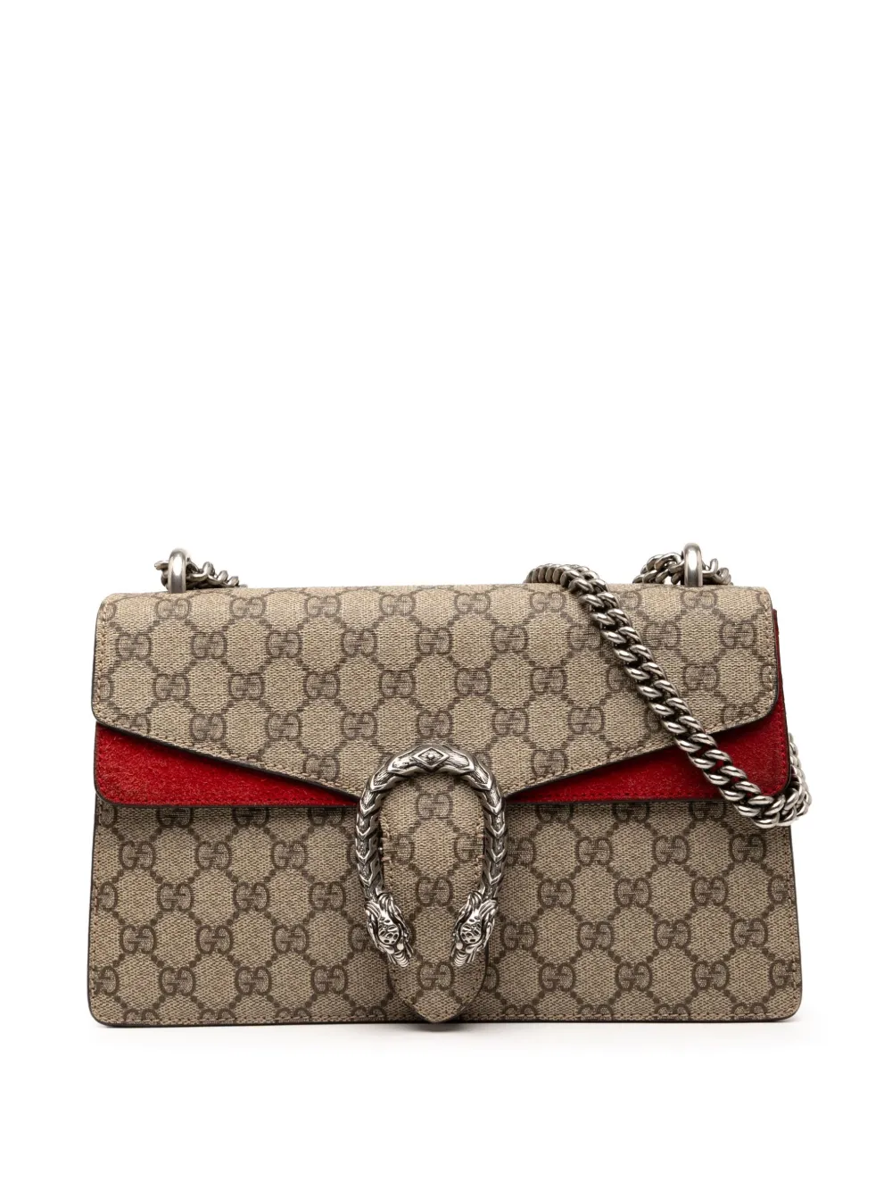 Gucci Pre-Owned 2016-2025 ミディアム GGスプリーム ディオニュソス ショルダーバッグ - ブラウン