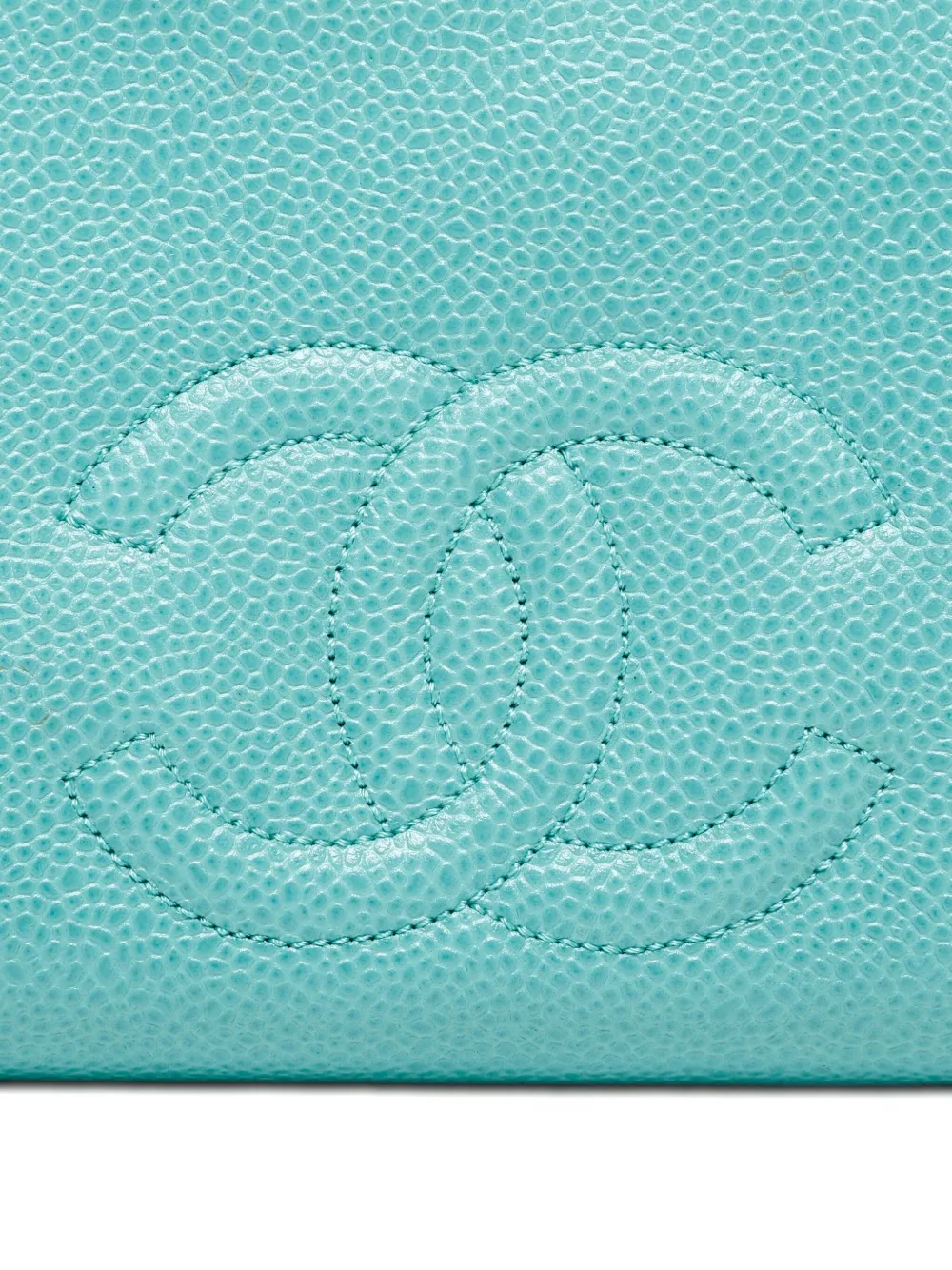 CHANEL Pre-owned 1997-1999 Interlocking-cc Pouch In Blue