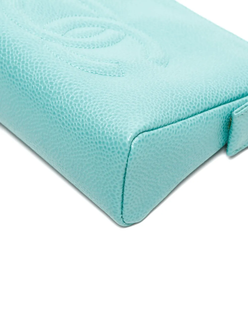 CHANEL Pre-owned 1997-1999 Interlocking-cc Pouch In Blue