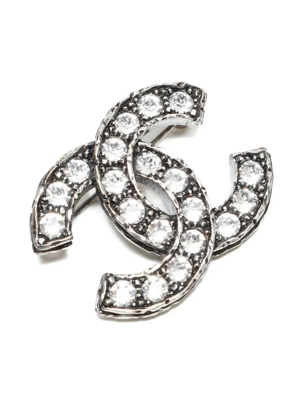 CHANEL Pre-Owned 2021 ココマーク ブローチ - シルバートーン