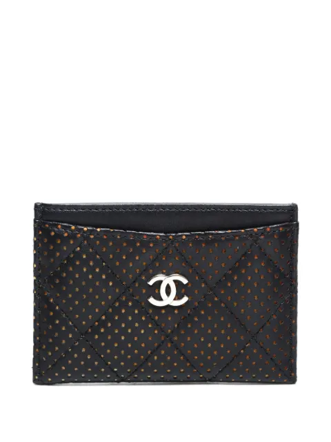 CHANEL Pre-Owned حامل بطاقات بزينة شعار CC متداخل 2006-2008