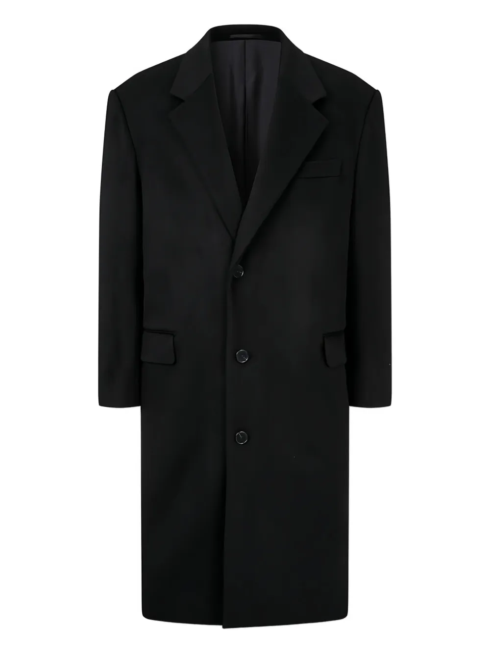 Man On The Boon. button coat | negro | Image 1