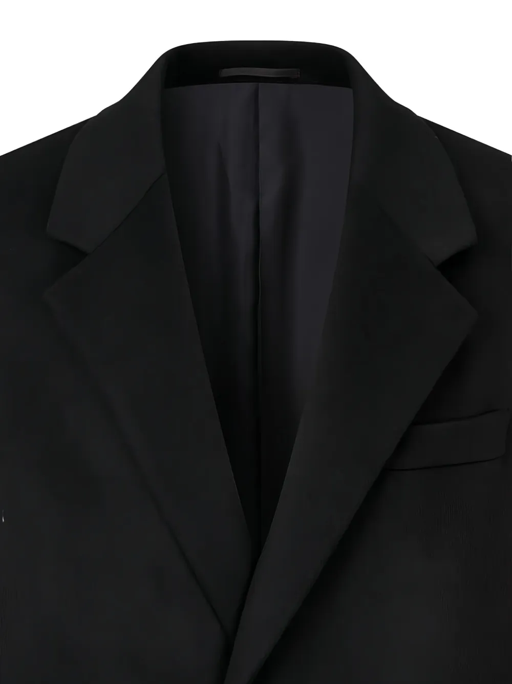 Man On The Boon. Button Coat In Black