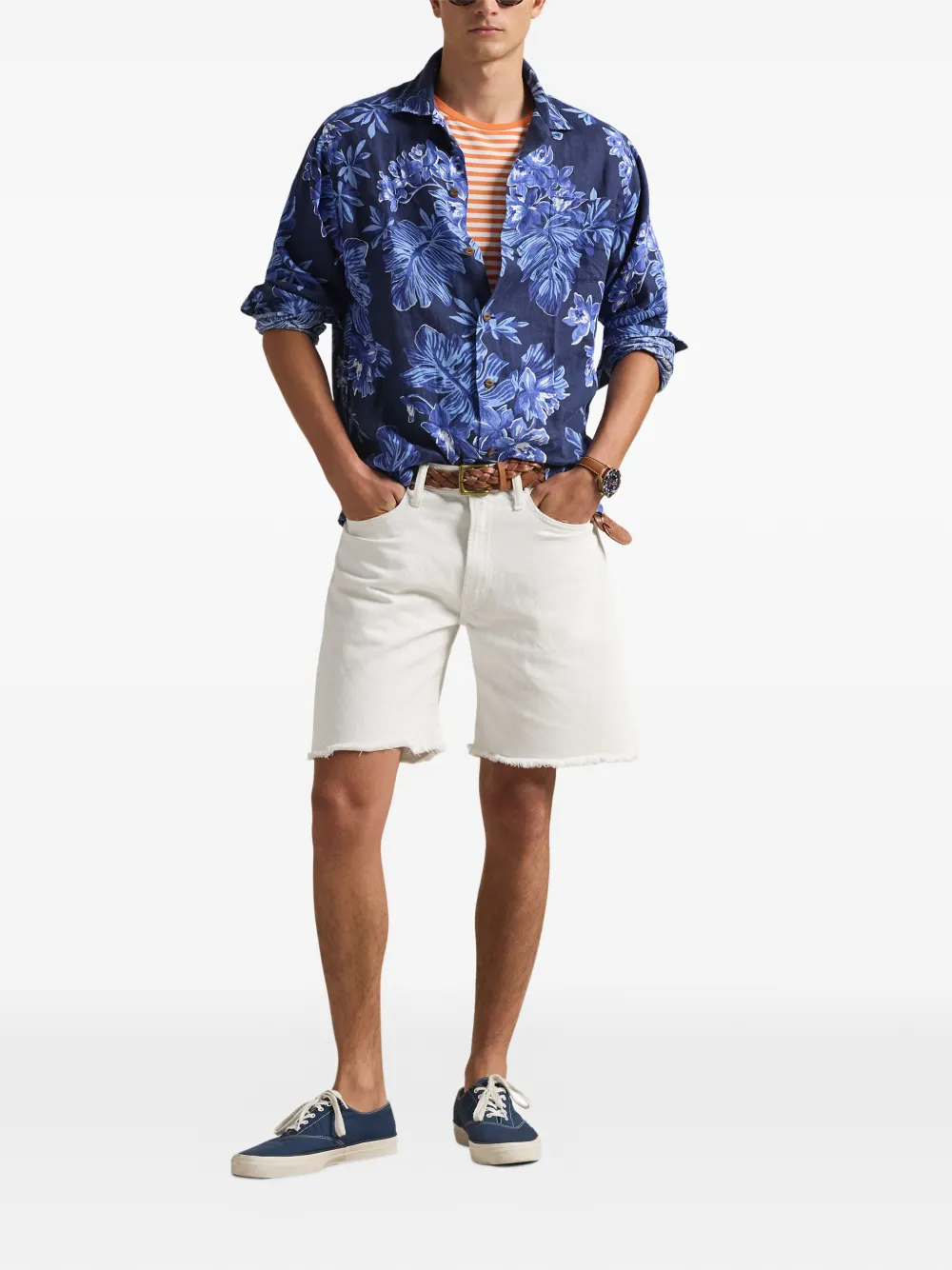 Polo Ralph Lauren Overhemd met bloemenprint Blauw