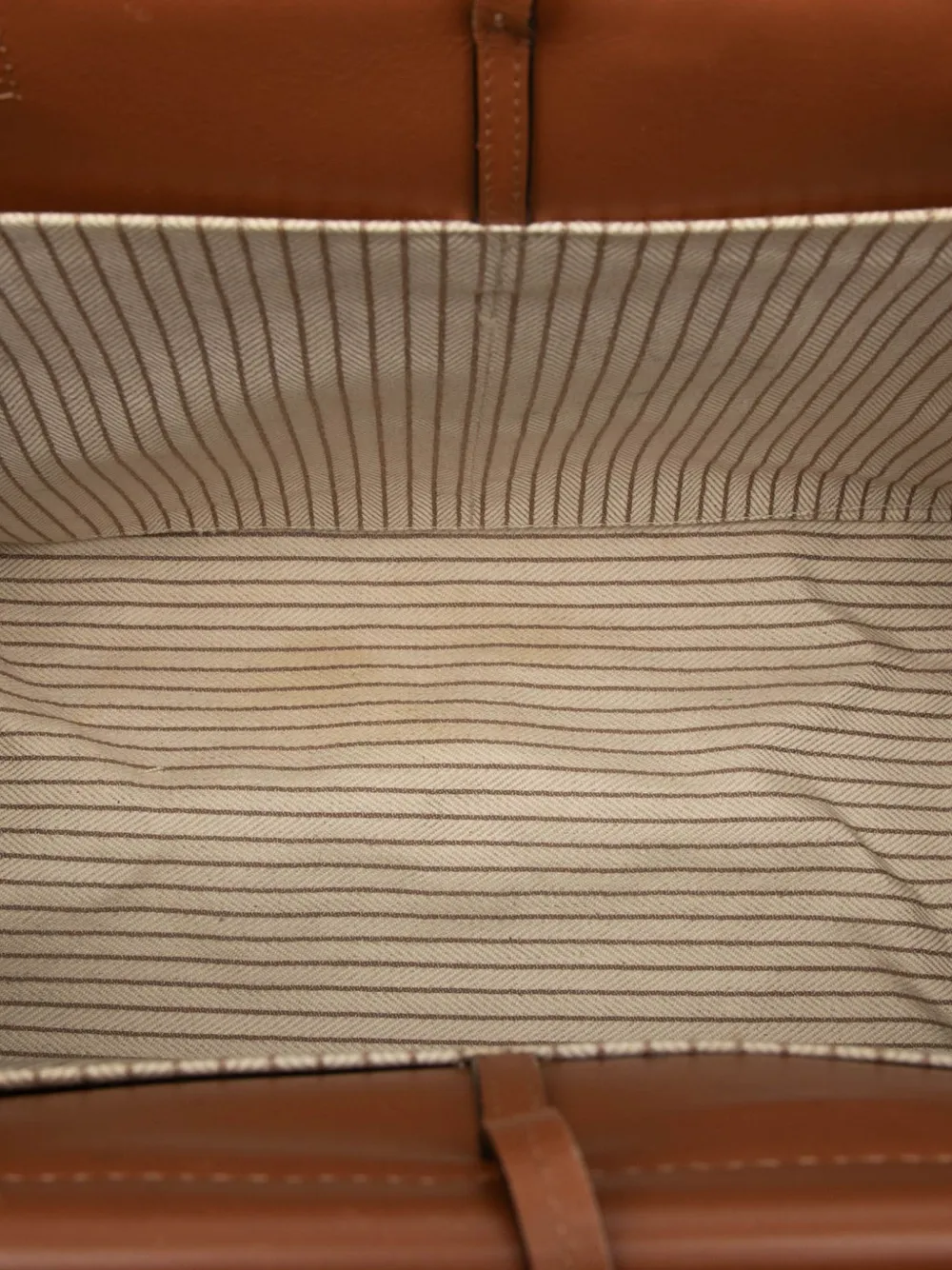 Pre-owned Loewe 2010-2025 Small Canvas Cushion Tote Bag In Brown