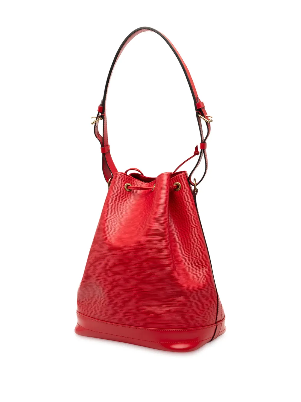 Pre-owned Louis Vuitton 1995 Epi Noe Gm Bucket Bag In Red