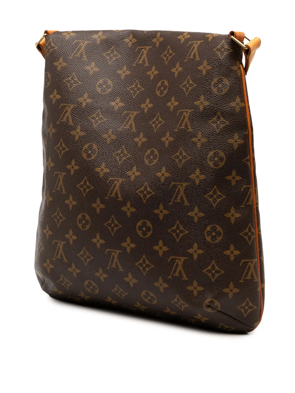 Pre-owned Louis Vuitton 1999 Monogram Musette Salsa Gm Crossbody Bag In Brown