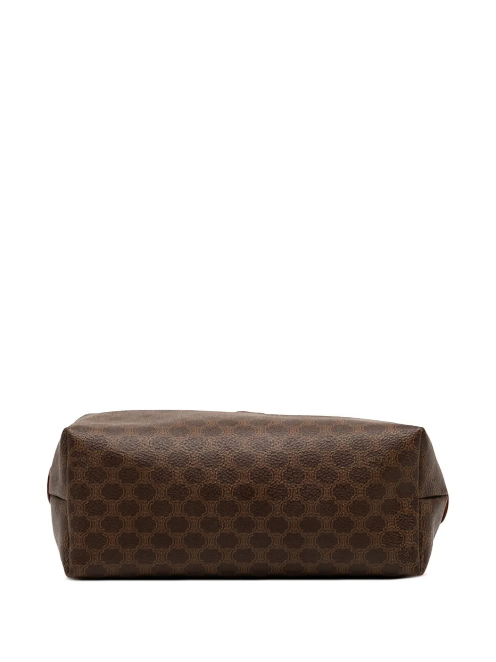 CELINE Pre-owned 1998 Macadam Coated Canvas Pouch In Brown