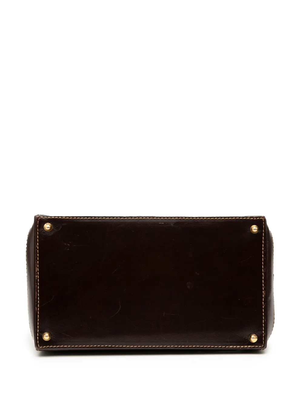 FENDI Pre-owned 20th Century Zucca Canvas Satchel In Brown