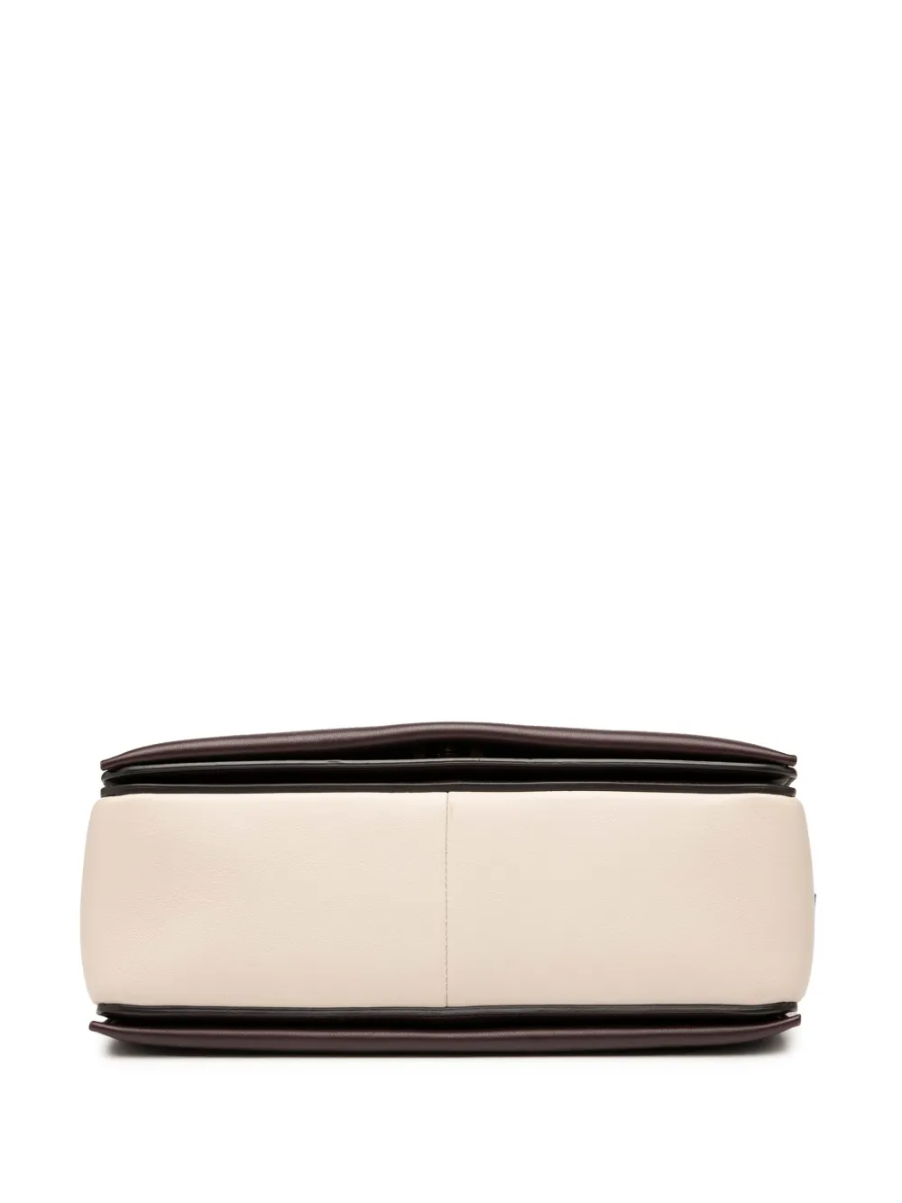 CELINE Pre-owned 2019 Medium Shiny Smooth Calfskin Frame Shoulder Bag In Brown