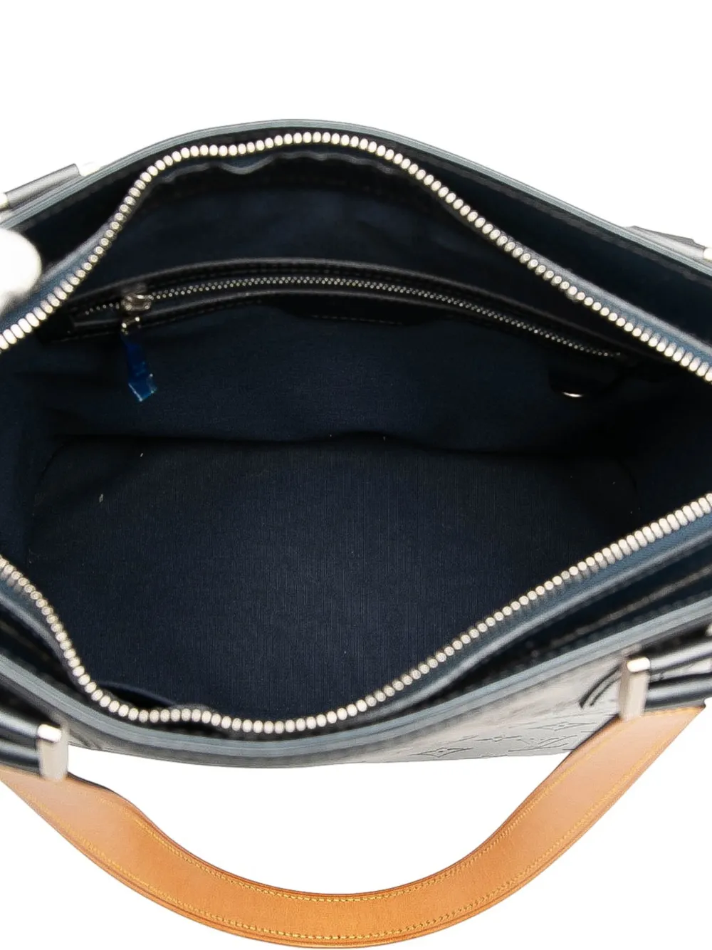 Pre-owned Louis Vuitton 2002 Monogram Mat Stockton Tote Bag In Blue