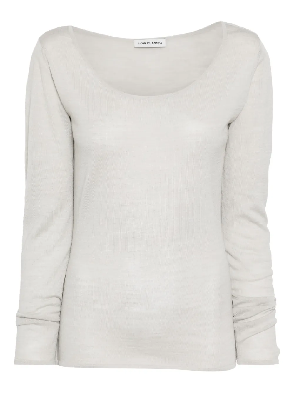 Low Classic Top con scollo a V - Grigio