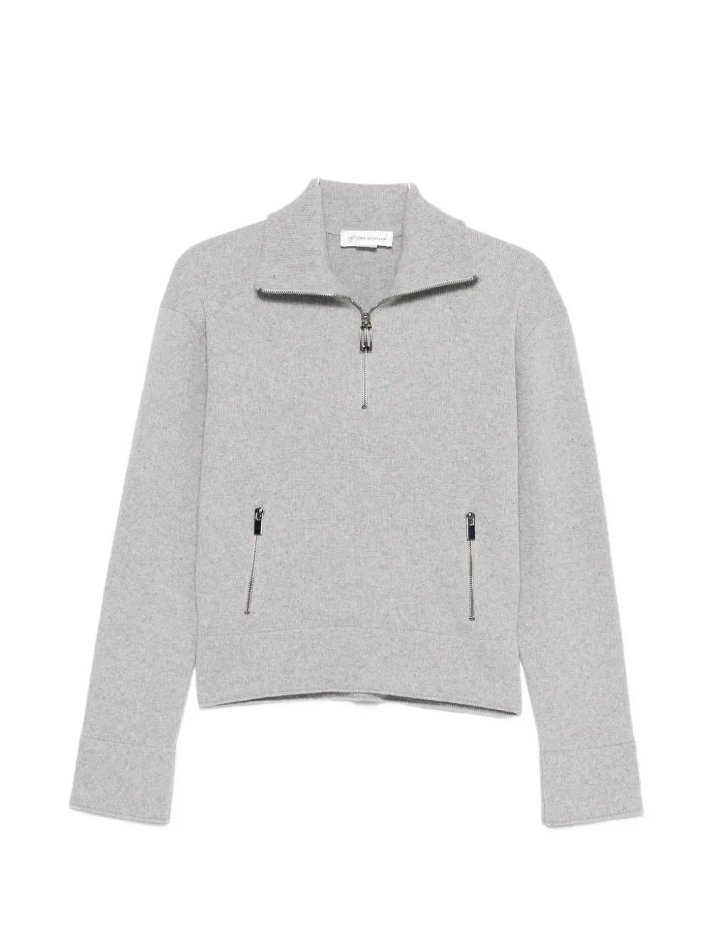 Victoria Beckham half-zip sweater - Grigio