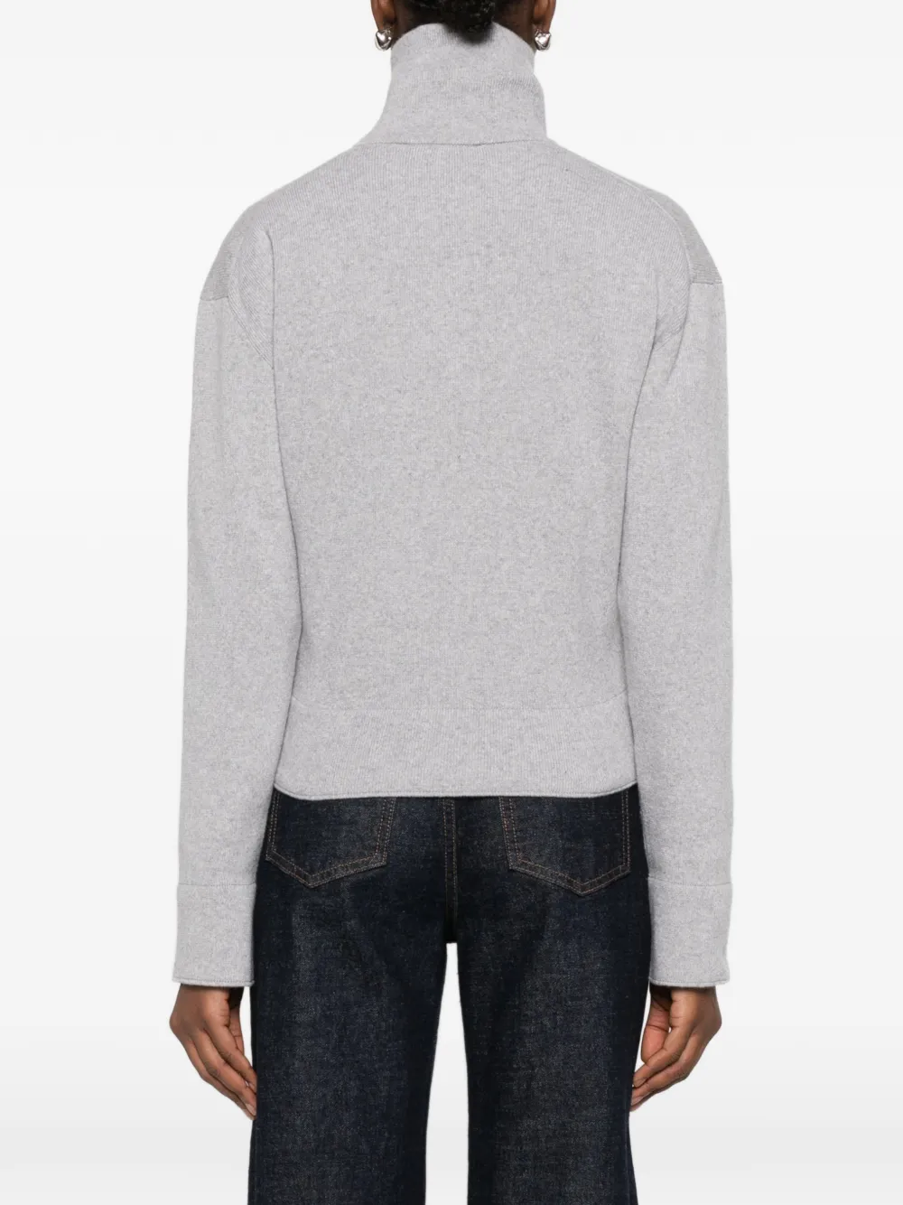 Victoria Beckham Trui met halve rits Grijs