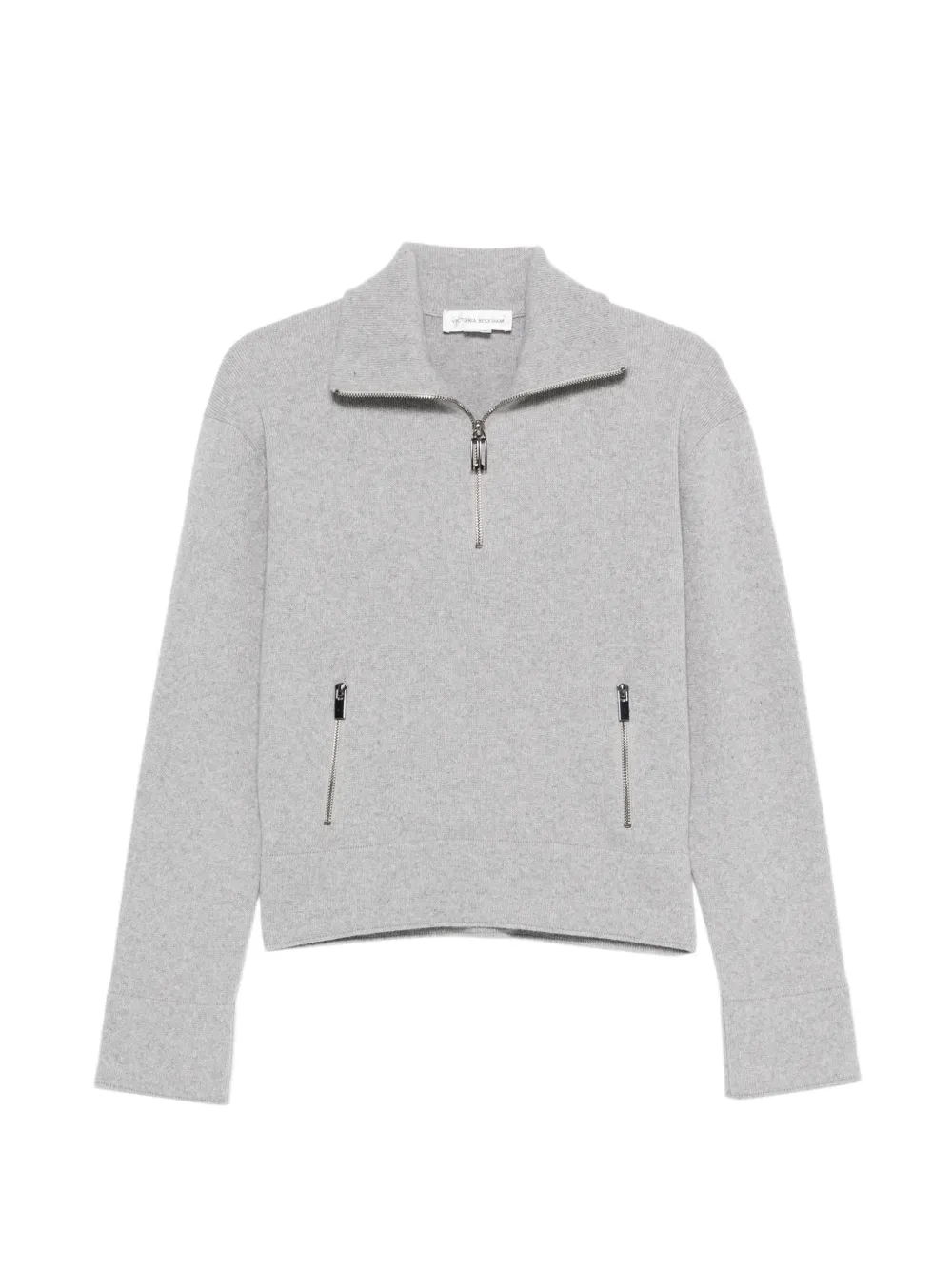 Victoria Beckham half-zip sweater - Grigio