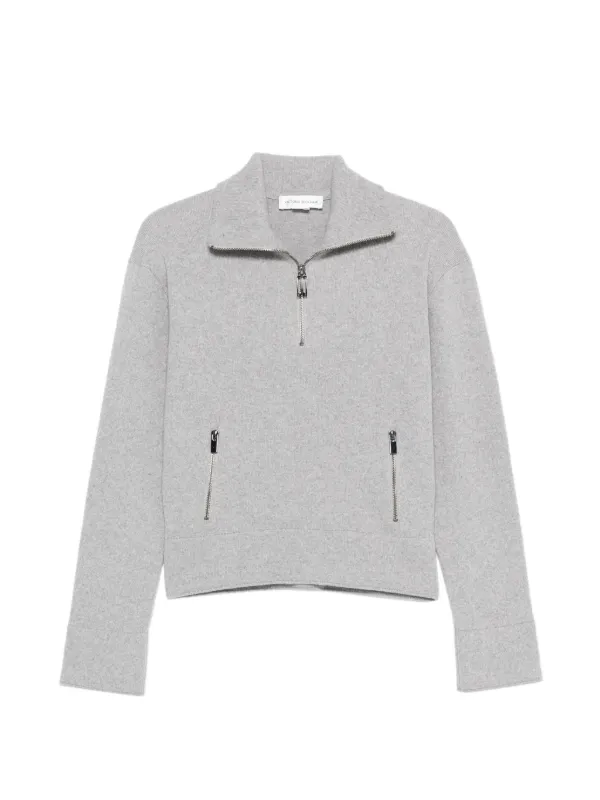 Victoria Beckham Half-zip Sweater in Grey