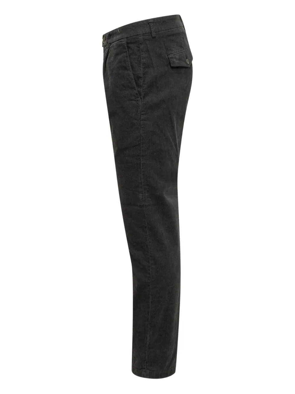 Department 5 Prince broek met ribfluwelen textuur Zwart