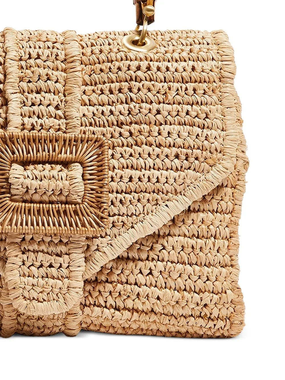 Pamela Munson The Avis shopper met bamboe detail - Beige