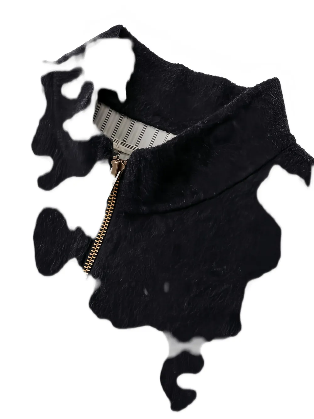 Man On The Boon. Zip-up Pockets Handmade Vest In Multi