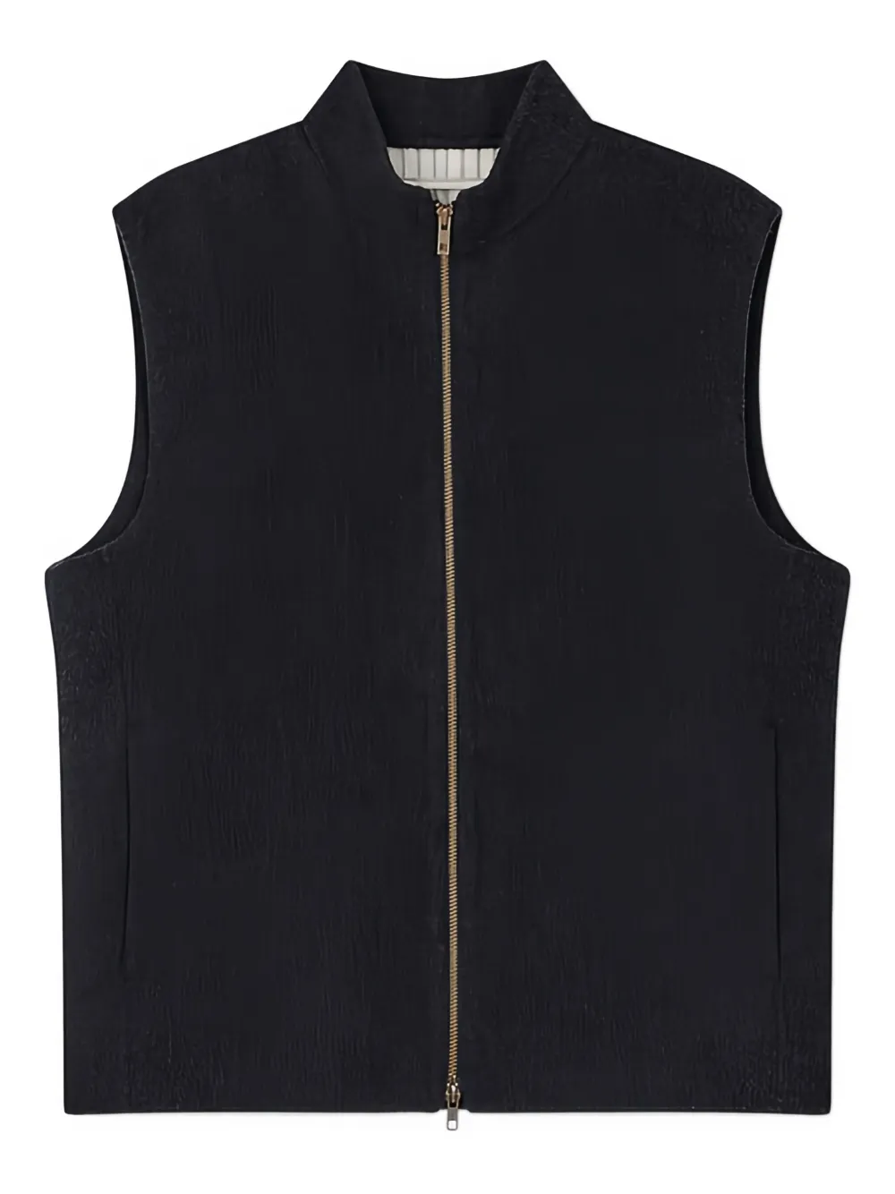 Man On The Boon. Zip-up Pockets Handmade Vest In Multi