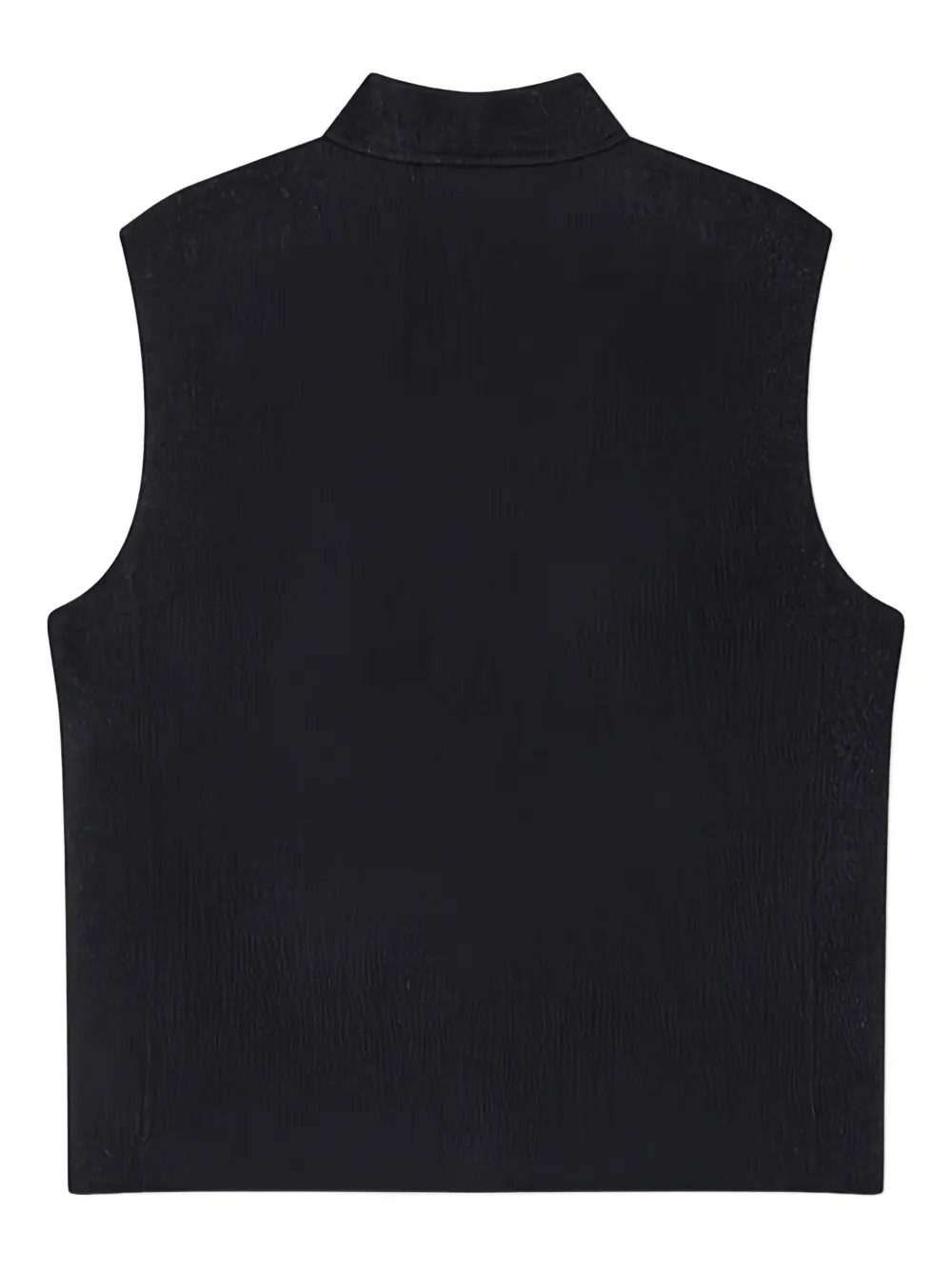 Man On The Boon. Zip-up Pockets Handmade Vest In Multi