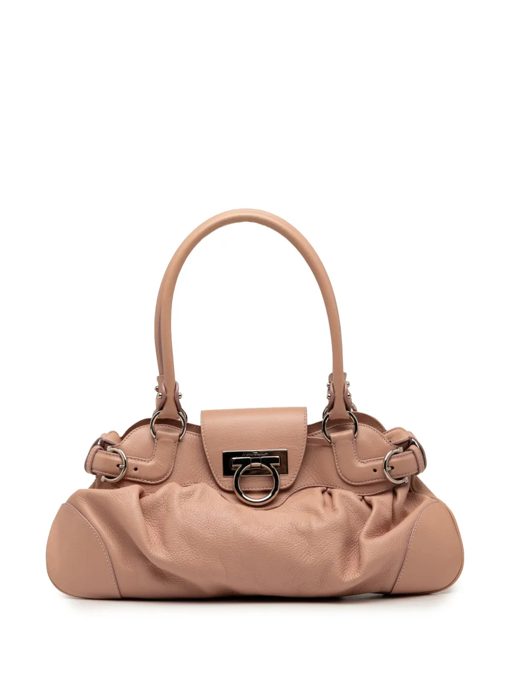 Ferragamo Pre-Owned 2017 レザー ガンチーニ マリサ ハンドバッグ - ブラウン