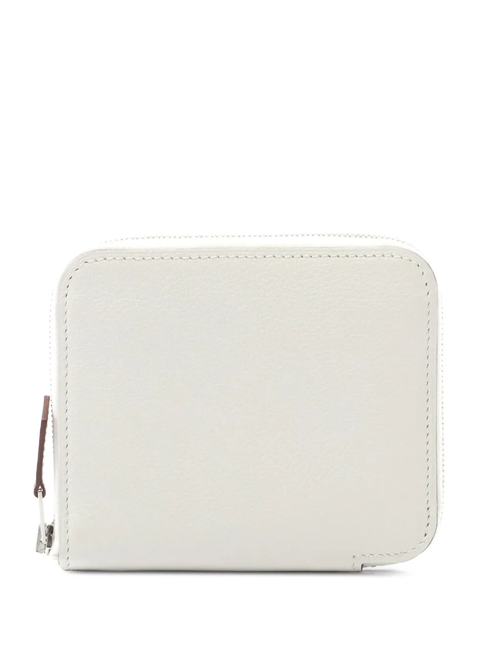 Hermès Pre-Owned 2023 Evercolor Azap Silk'In Wallet small wallets | White | Image 1