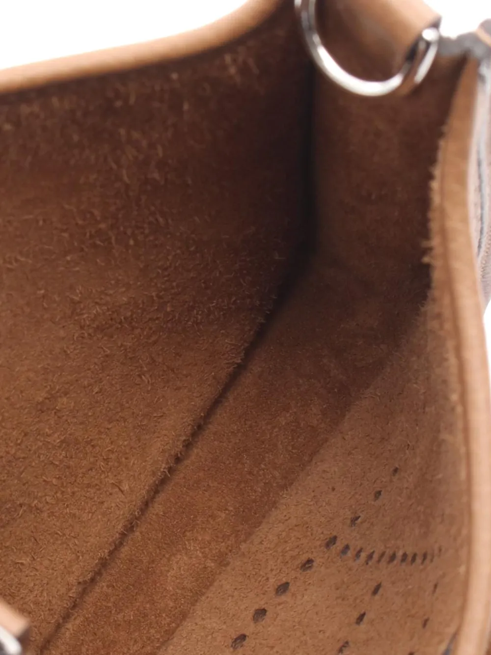 HERMES Pre-owned 2025 Clemence Evelyne Tpm Crossbody Bag In Brown