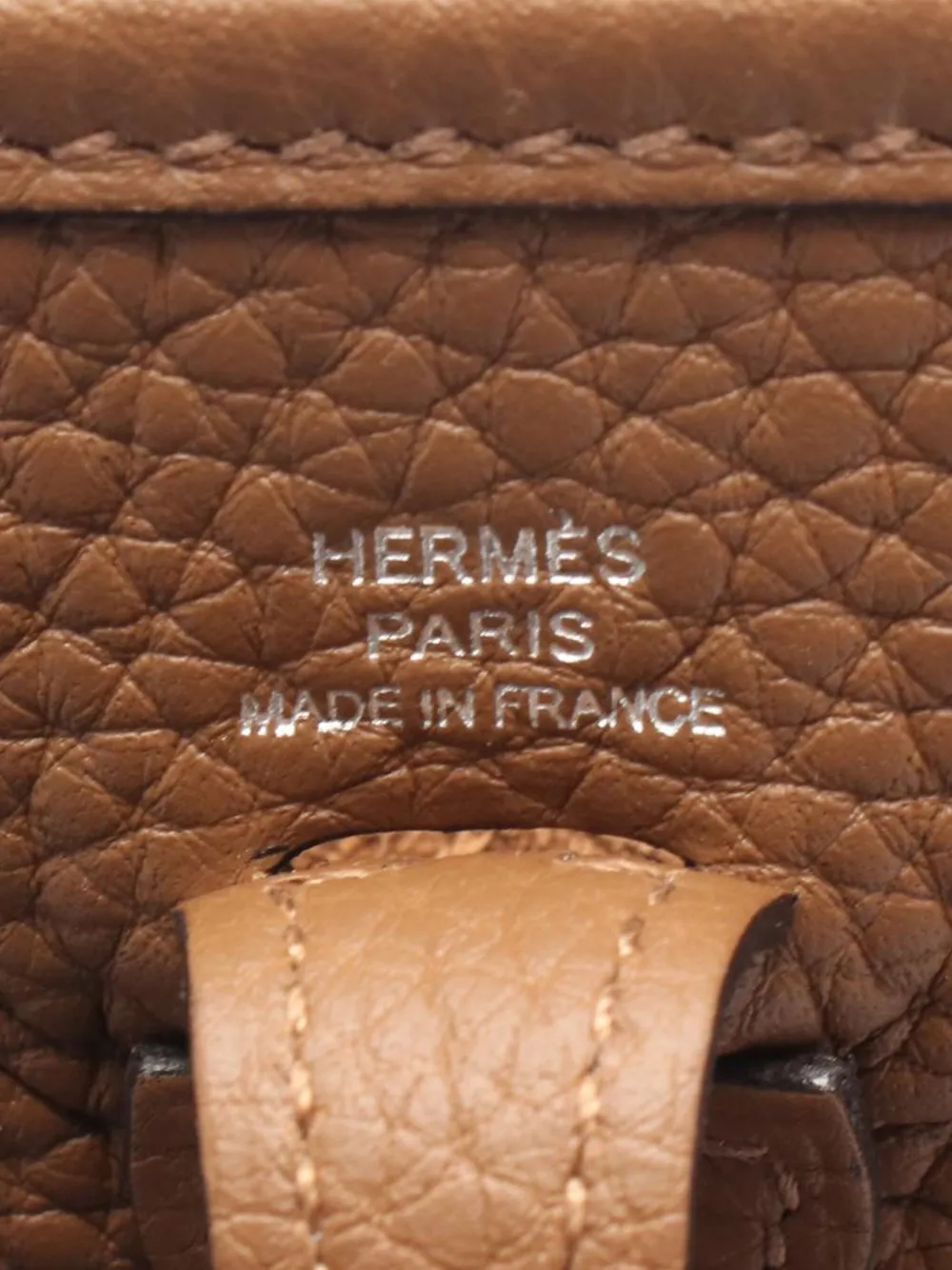 HERMES Pre-owned 2025 Clemence Evelyne Tpm Crossbody Bag In Brown