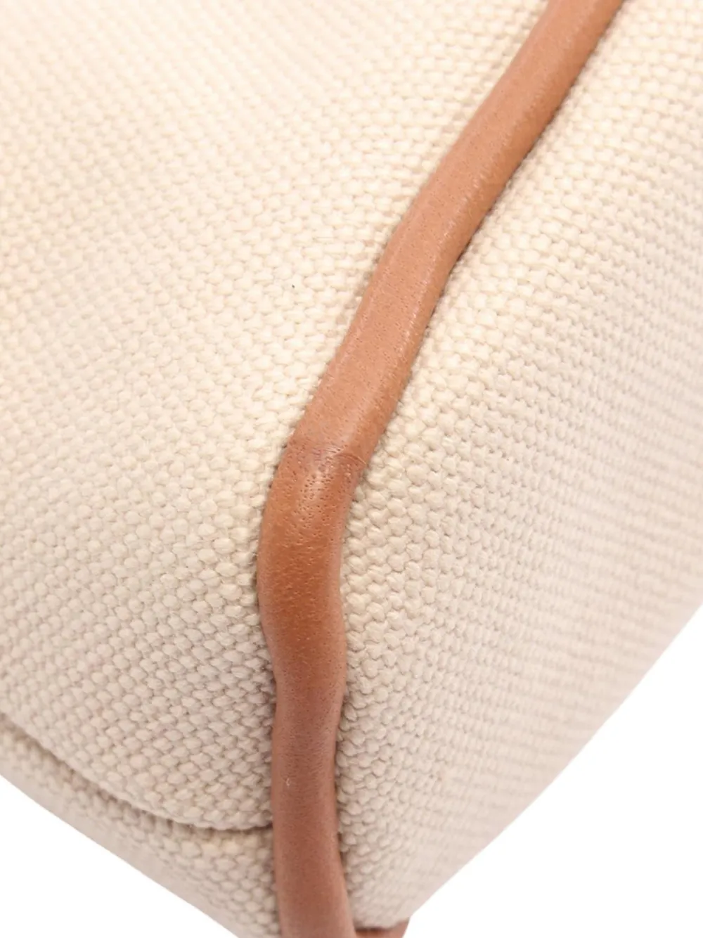 Pre-owned Hermes 2000-2025 Mini Canvas Bolide 15 Pouch In Brown