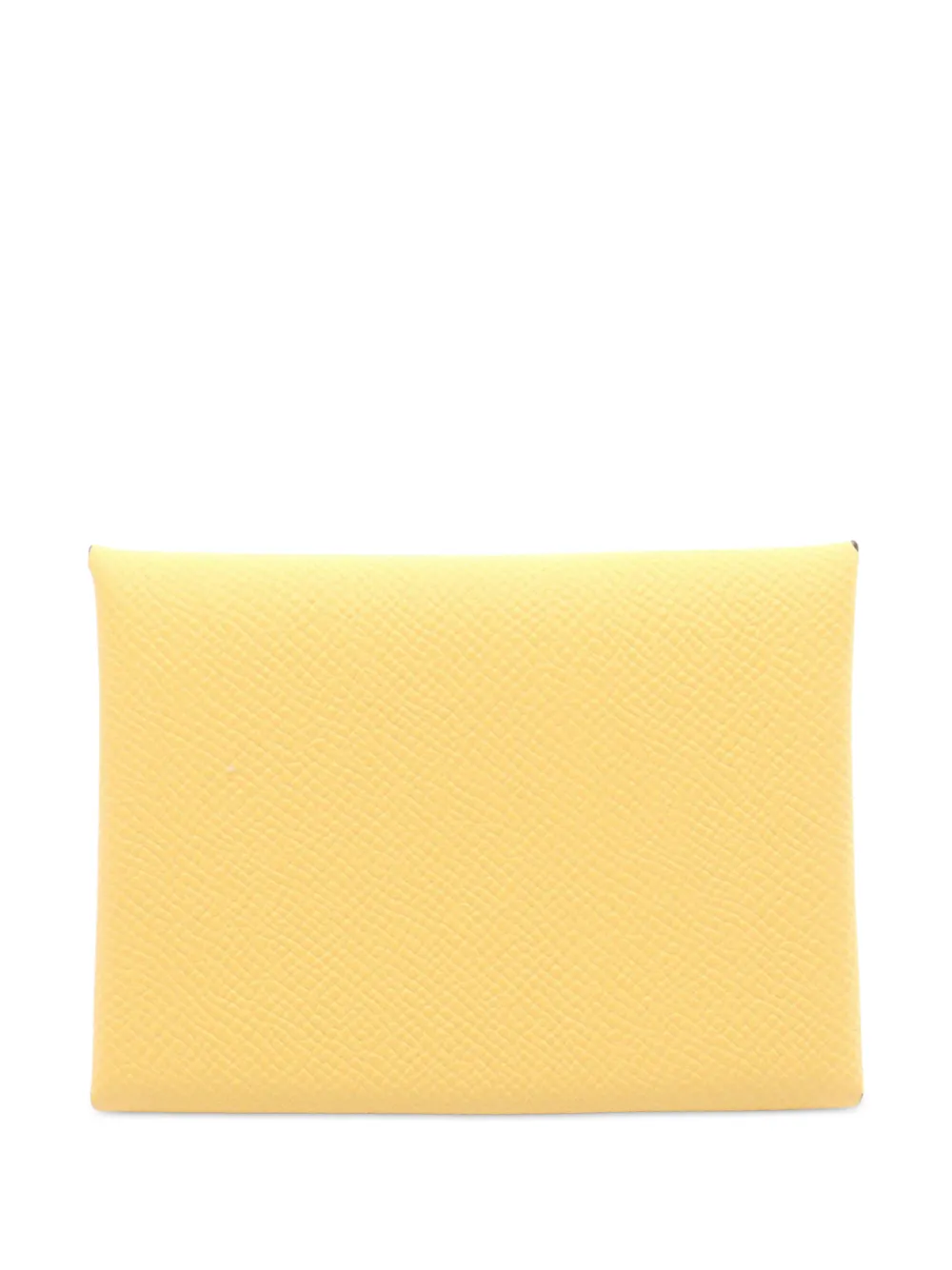 Hermès Pre-Owned 2025 Epsom Calvi Duo card holder | Yellow | Image 1