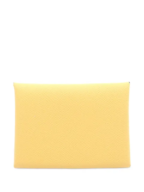 Hermès Pre-Owned 2025 Epsom Calvi Duo card holder
