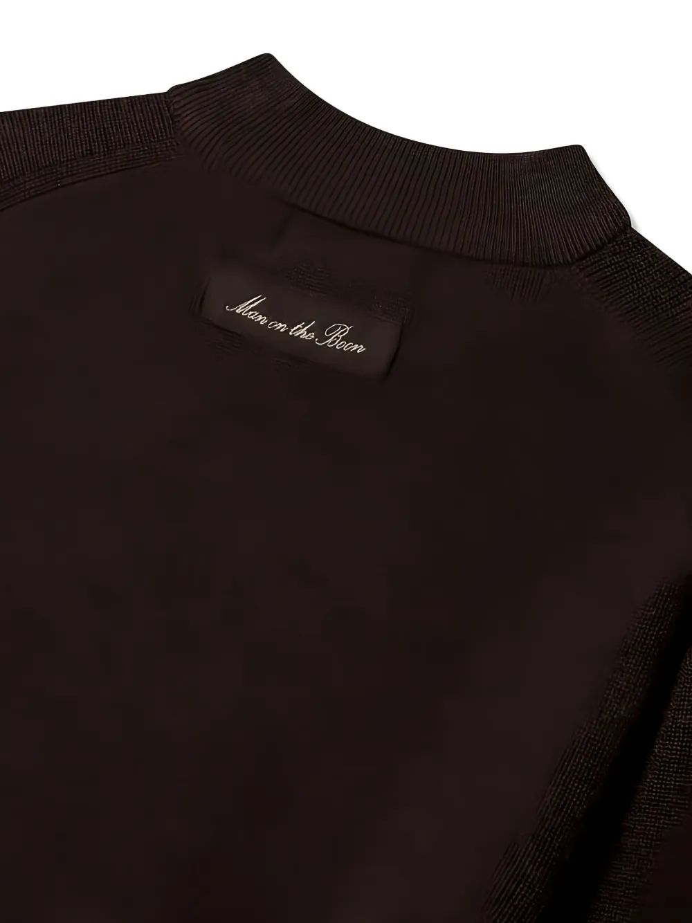 Man On The Boon. Mock Neck Sweater In Brown