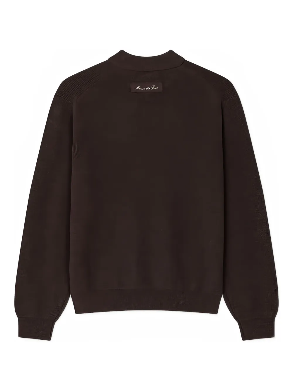 Man On The Boon. Mock Neck Sweater In Brown