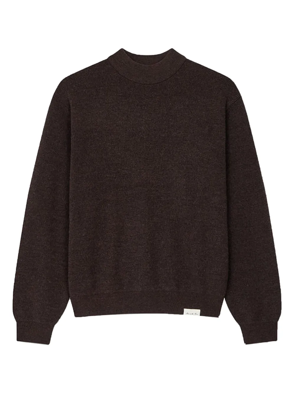 Man On The Boon. mock neck sweater | Braun | Image 1