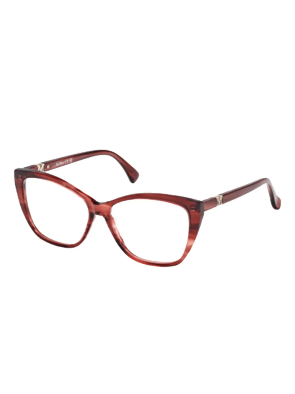 Max Mara Eyewear geometric-frame glasses | Red | Image 1