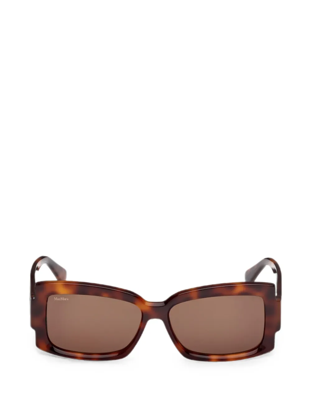 Max Mara Eyewear Sonnenbrille mit eckigem Gestell - Braun