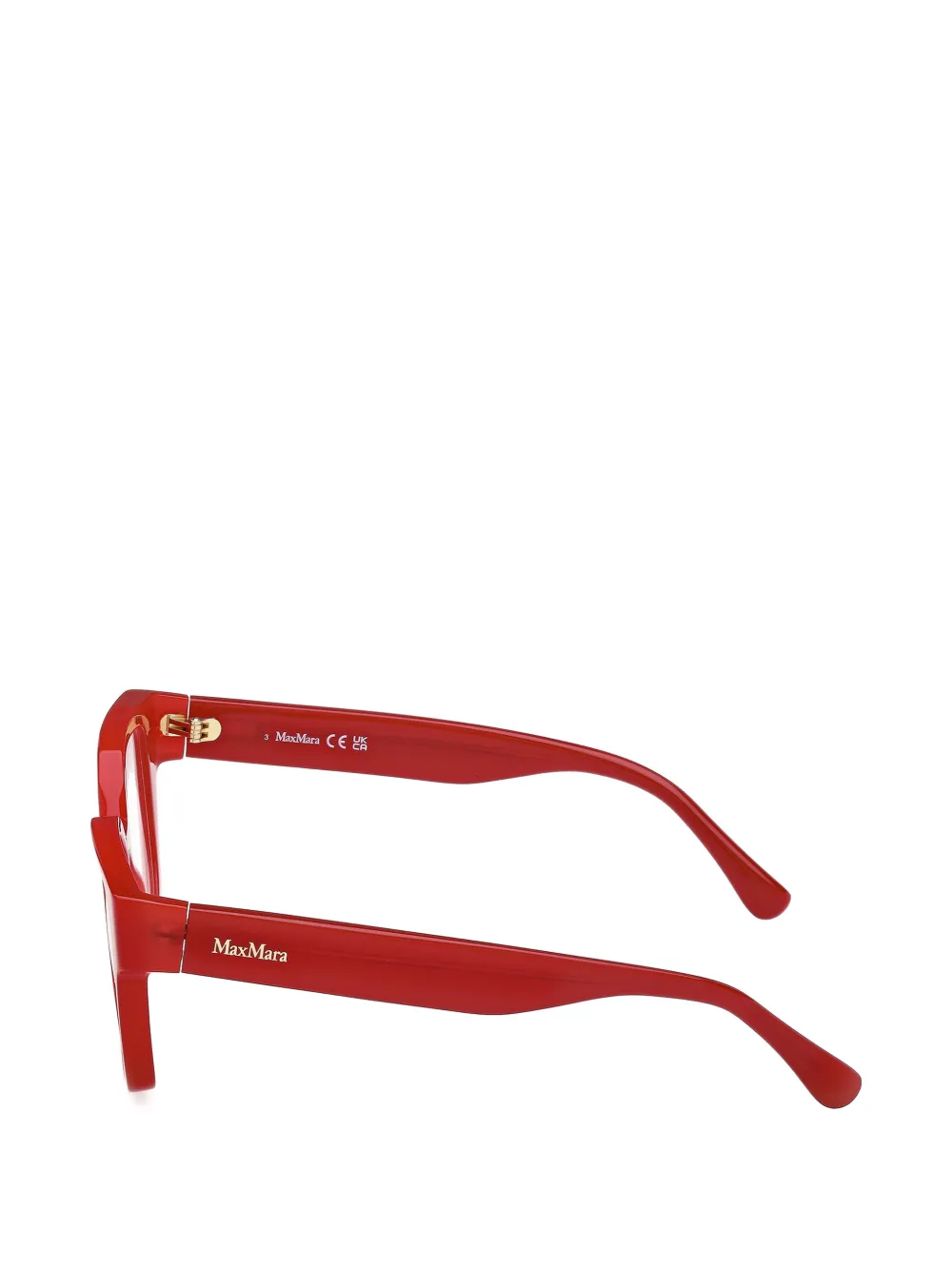 Max Mara Eyewear Bril met vierkant montuur Rood