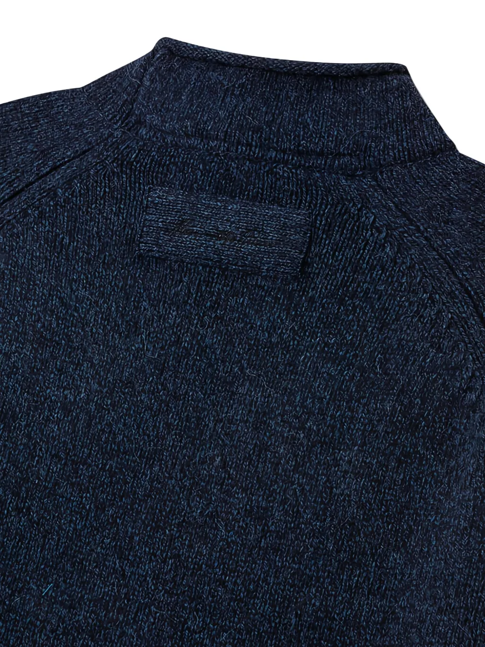 Man On The Boon. Gebreide coltrui Blauw