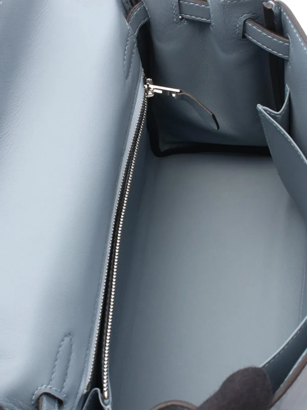 Pre-owned Hermes 2025 Veau Swift Kelly Ii Retourne 25 Handbag In Blue