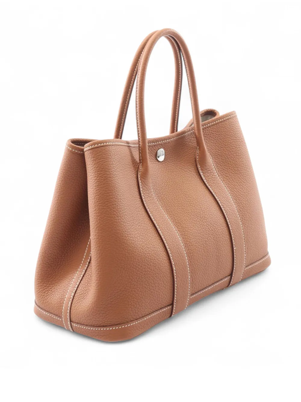 Pre-owned Hermes 2021 Negonda Garden Party Tpm Tote Bag In Brown