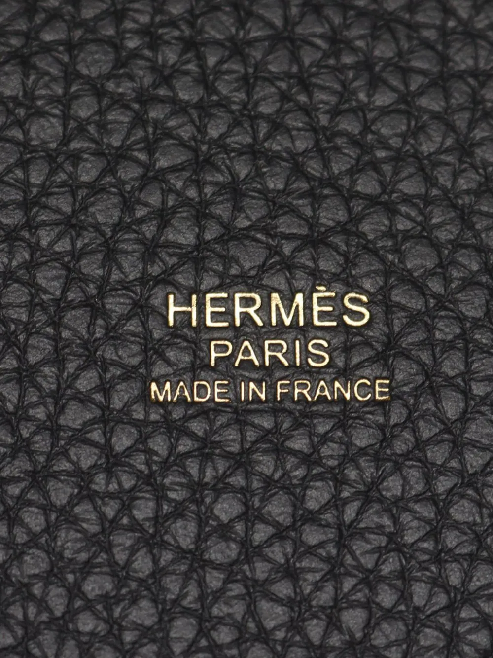 Pre-owned Hermes 2025 Taurillon Clemence Picotin Lock Pm Handbag In Black
