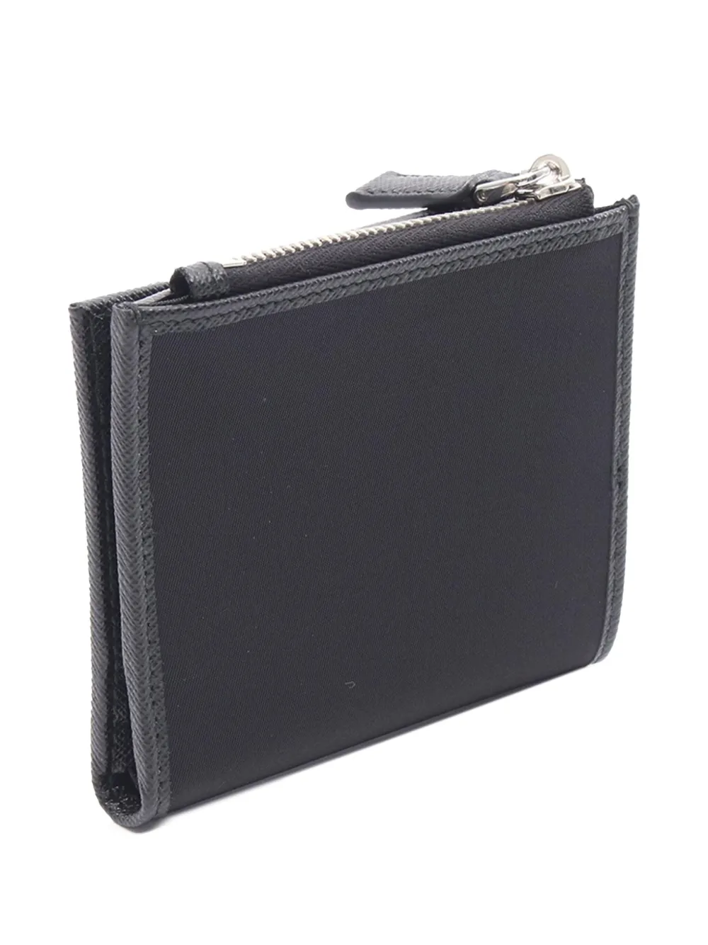 Prada Pre-Owned 2013-2025 Saffiano-Trimmed Tessuto Zip Bifold Wallet small wallets | Image 2