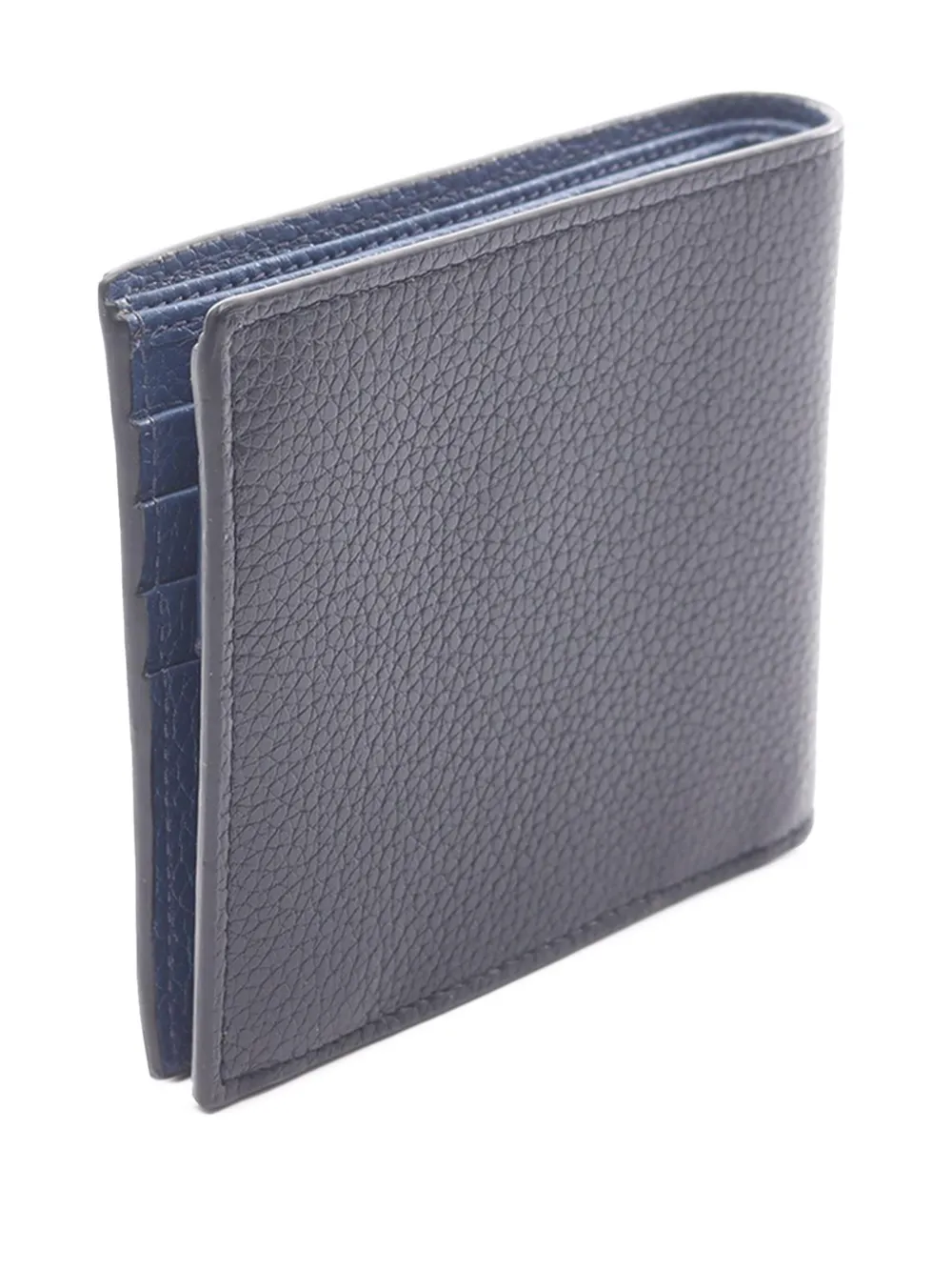 Pre-owned Prada 2010-2025 Micro Grain Vitello Wallet Small Wallets In Black