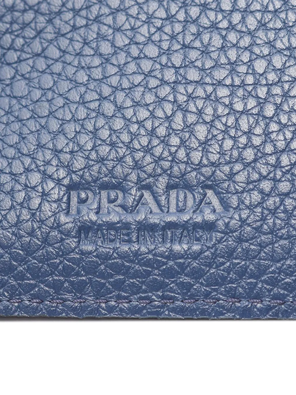 Pre-owned Prada 2010-2025 Micro Grain Vitello Wallet Small Wallets In Black