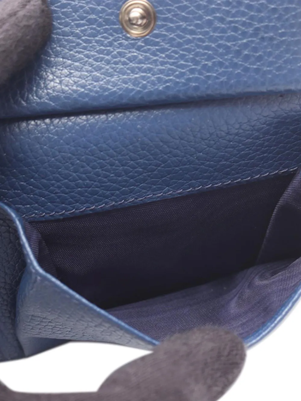 Pre-owned Prada 2010-2025 Micro Grain Vitello Wallet Small Wallets In Black