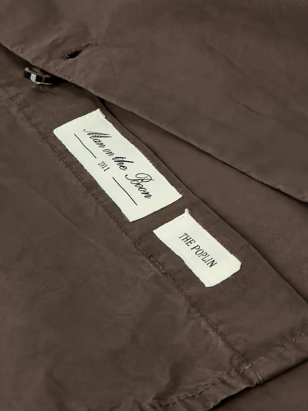 Man On The Boon. Garment-washed Poplin Shirt In Multi